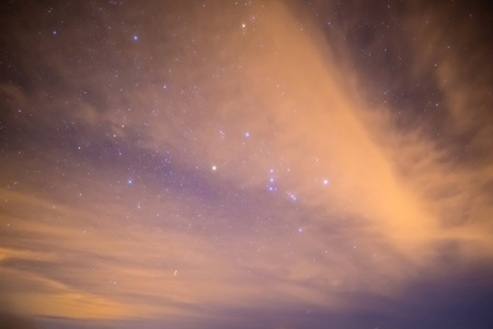 夜晚的星空景观图片