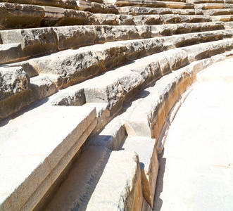 aspendos 和破碎在土耳其欧洲老剧院详细