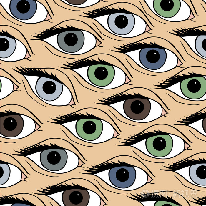 抽象的图案,睁开眼睛