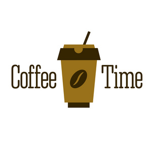 咖啡时间标志设计