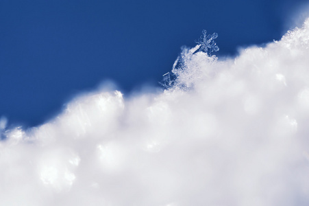 雪花的宏观图像, 小景深