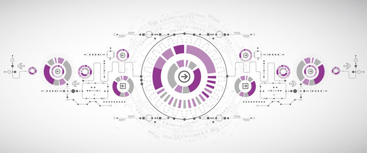 抽象的科学技术背景图片