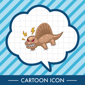 恐龙卡通主题元素恐龙卡通主题元素矢量, eps照片