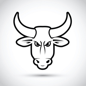 黑公牛头图片-黑公牛头素材-黑公牛头插画-摄图新视界