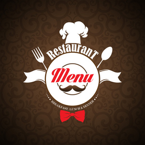 restaurang meny design. vektor illustration餐厅菜单设计。矢量插画