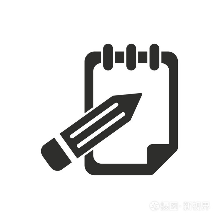 记事本矢量图标
