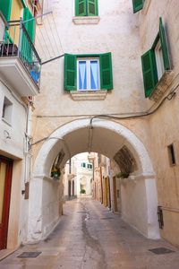 小巷。维斯特。普利亚大区。意大利