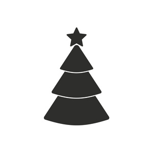 圣诞树矢量图标