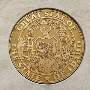 国玺密封的伟大美国爱达荷州照片