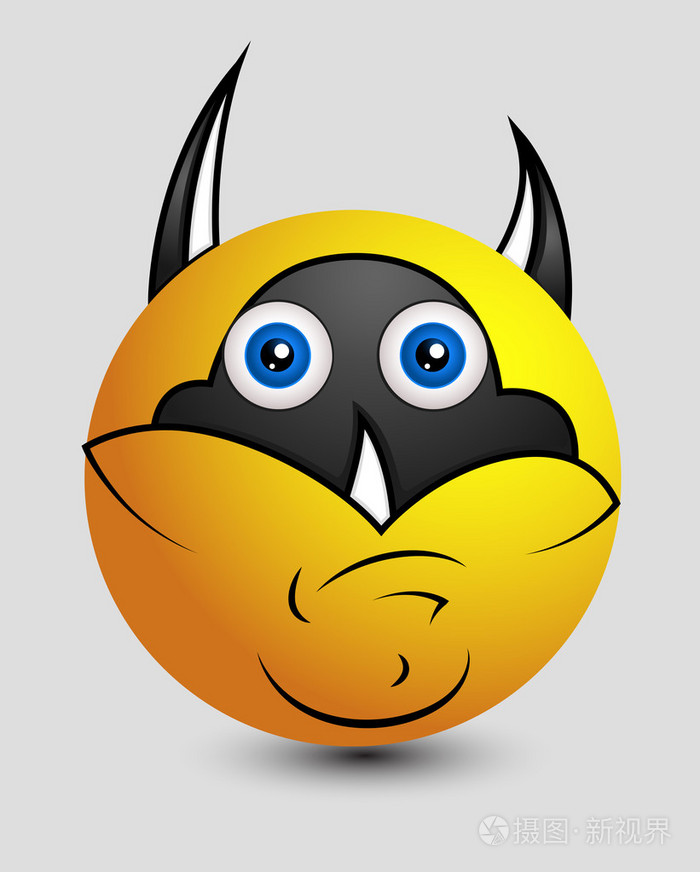 滑稽可笑的超级英雄笑脸