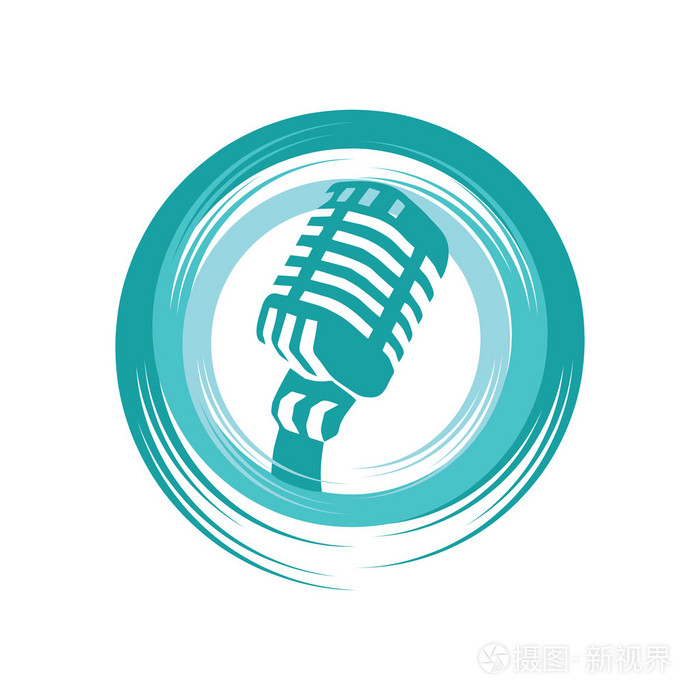 麦克风的标志图标