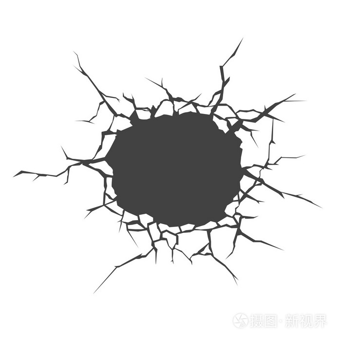 矢量裂缝.开裂的土地插画-正版商用图片1ltekb-摄图新视界