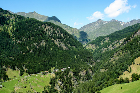 奥地利阿尔卑斯山的美丽景色