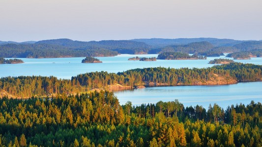 Saimaa 湖的景观