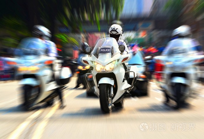 警察摩托车护送政府官员照片 正版商用图片1lthun 摄图新视界