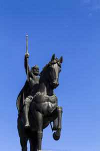国王希望在萨格勒布的雕像