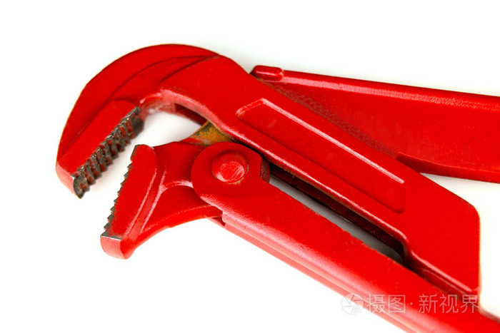红色水泵钳隔离