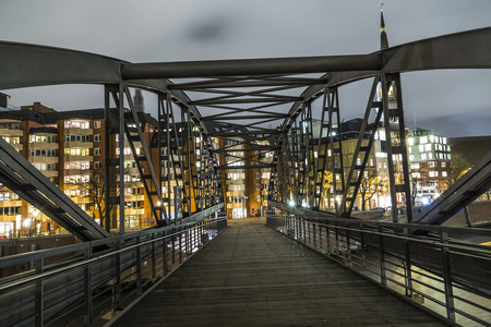 汉堡着名的Speicherstadt