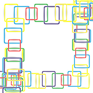 彩色的正方形抽象背景