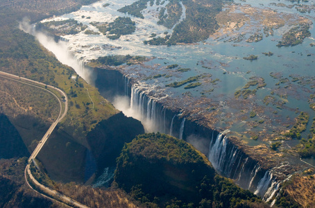 维多利亚瀑布是世界上水的大帷幕