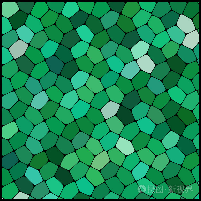 绿色的几何形状组成的抽象背景