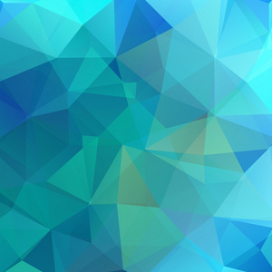 抽象背景组成的蓝色三角形，矢量图