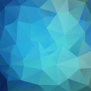 抽象背景组成的蓝色三角形，矢量图