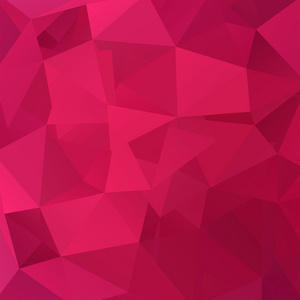 抽象背景组成的粉红色 红色三角形，矢量图