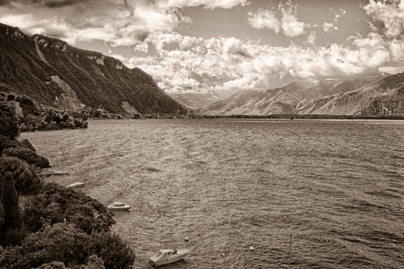 令人惊异的日内瓦湖在夏天