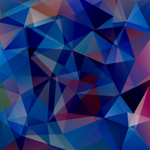 抽象背景组成的暗蓝色三角形，矢量图