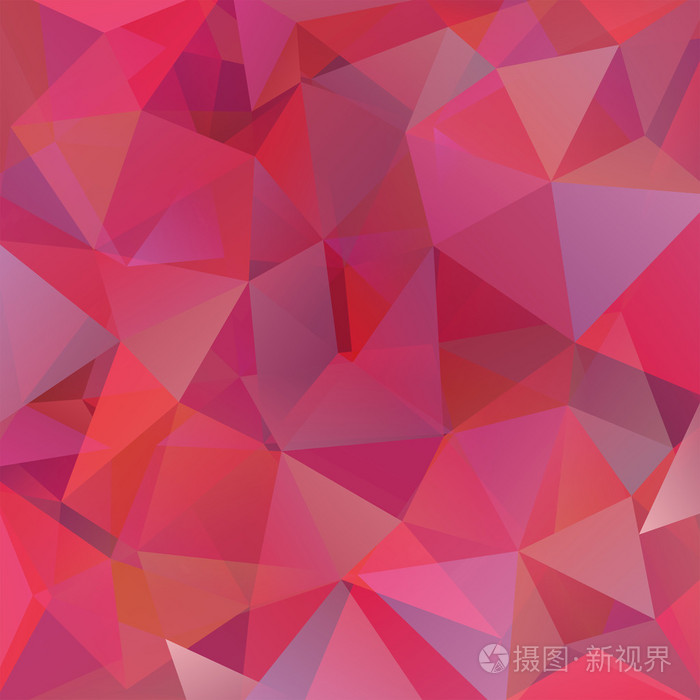 抽象背景组成的粉红色的三角形,矢量图