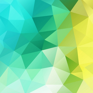 由黄色 绿色 蓝色的三角形组成的抽象背景