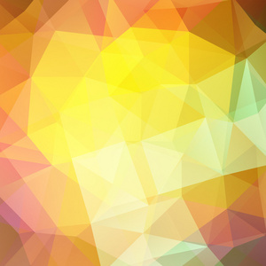 由黄色棕色三角形长方形组成的抽象背景