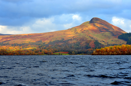 股票形象的海湾 Lomond，苏格兰