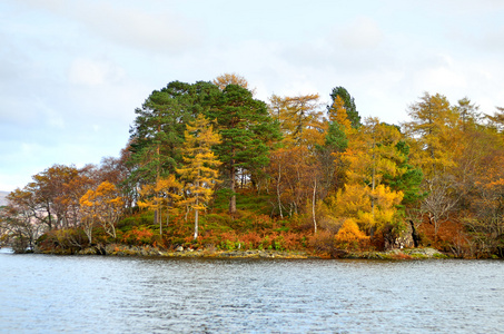 股票形象的海湾 Lomond，苏格兰