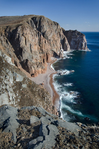 大海和岩石，海滨