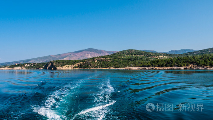 萨索斯岛岛。希腊