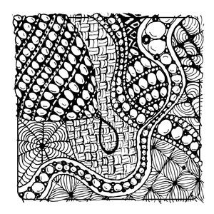 Zentangle 的点缀，为您设计素描