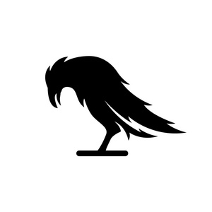黑乌鸦徽标照片