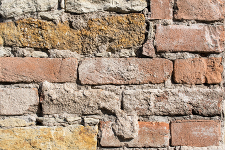 墙上的旧砖