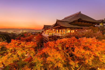 在京都的清水寺