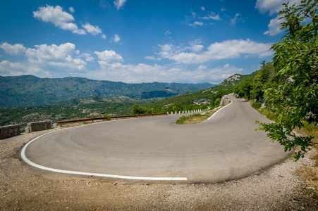 在黑山的蛇纹岩路