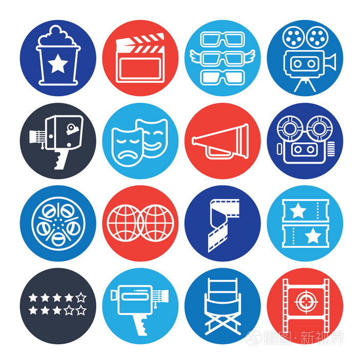 看电影图标集