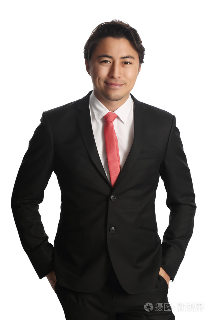 有吸引力的商人西装