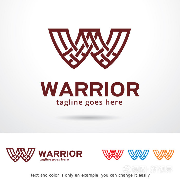 字母w标志模板设计矢量