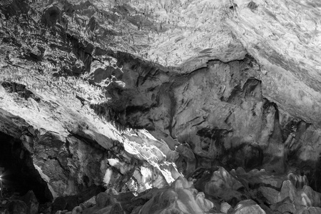 场景从保加利亚洞穴 Saeva 杜普卡