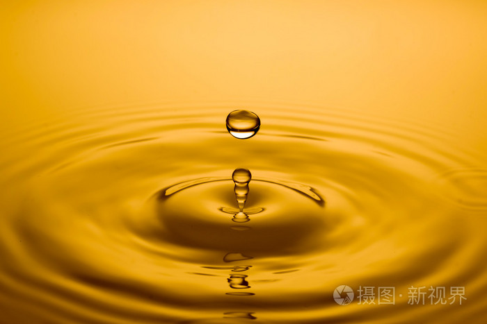 一滴油的特写