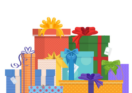 生日和圣诞节假期包装礼物礼品包