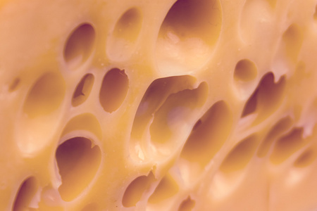 奶酪与 wohles 的特写视图