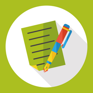 铅笔文具平面图标图标元素照片